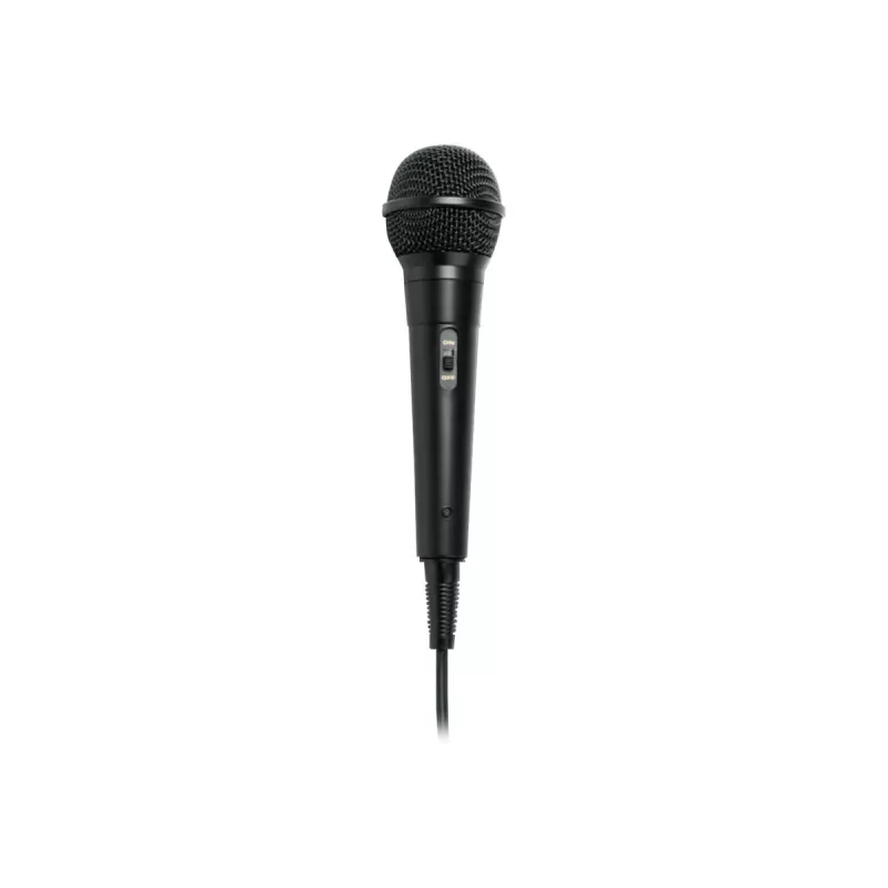 Laidinis scenos mikrofonas Muse MC-20 B — jautrumas -73 dB, 30–15000 Hz, 3 m laidas, 6,35 mm lizdas, juodas