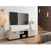 TV cabinet cama meble SOHO 140x43x37 cm — cashmere top, Juoda frame