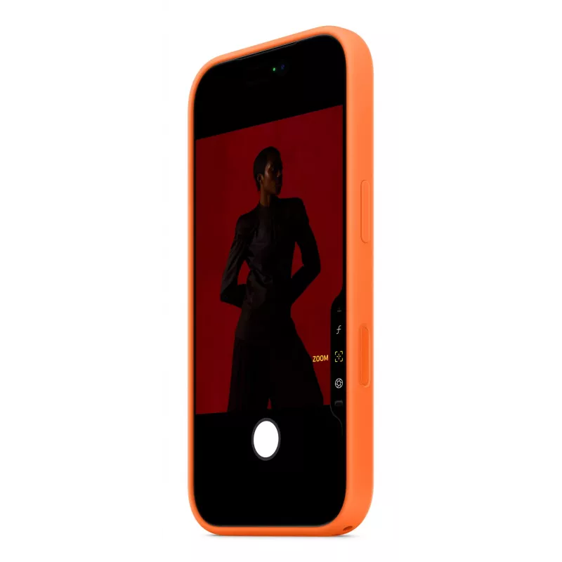 Silikoninis dėklas Apple iPhone 17 Pro MagSafe Oranžinis