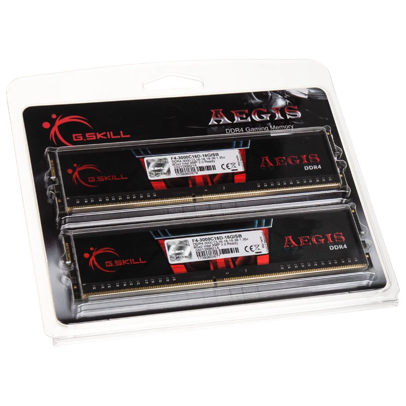 G.Skill Aegis F4-3000C16D-16GISB atminties modulis 16 GB 2 X 8 GB DDR4 300