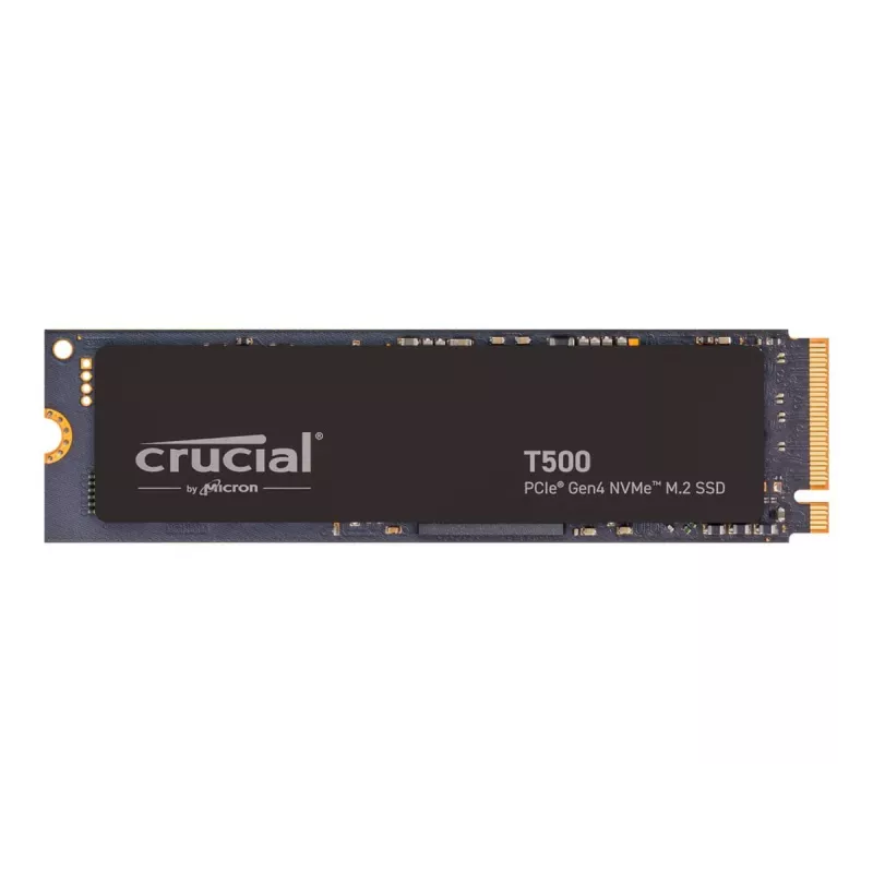 SSD diskas Crucial T500 1TB M.2 NVMe 2280 PCIe 4.0 su radiatoriumi