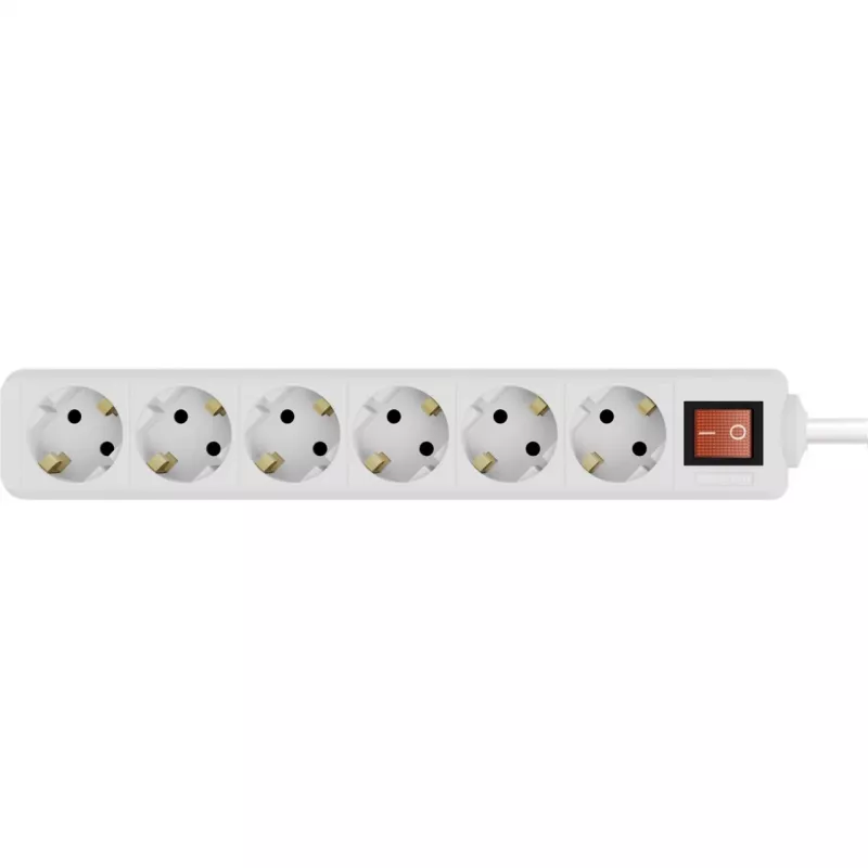Maitinimo ilgintuvas Wentronic 38845 5m 6 AC lizdai Vidinis Baltas