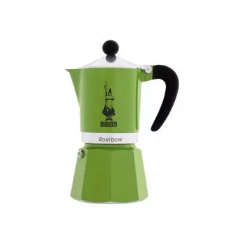 Bialetti Rainbow Moka puodas Juoda, Žalia