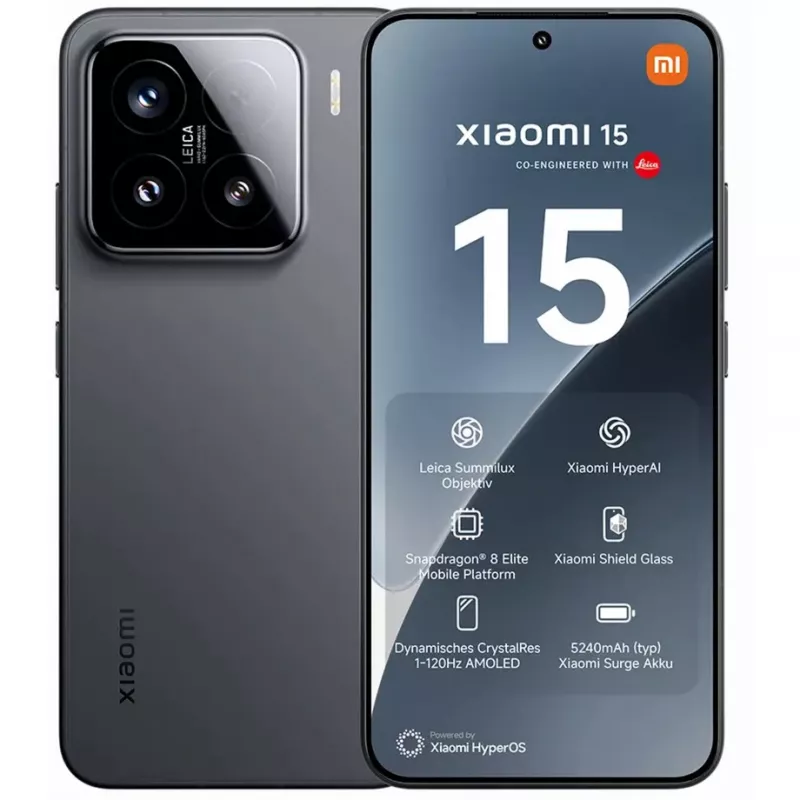Xiaomi 15 16.1 cm (6.36 inch) 12 GB 512 GB 5240 mAh Juoda