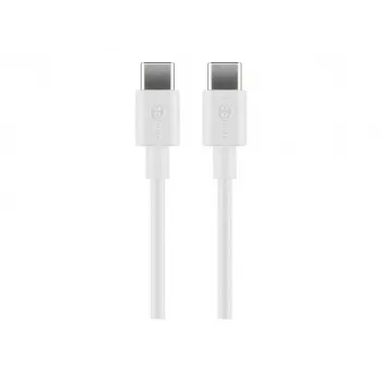 Goobay 66317 USB laidas 1 m 2.0 USB C baltas (66317)
