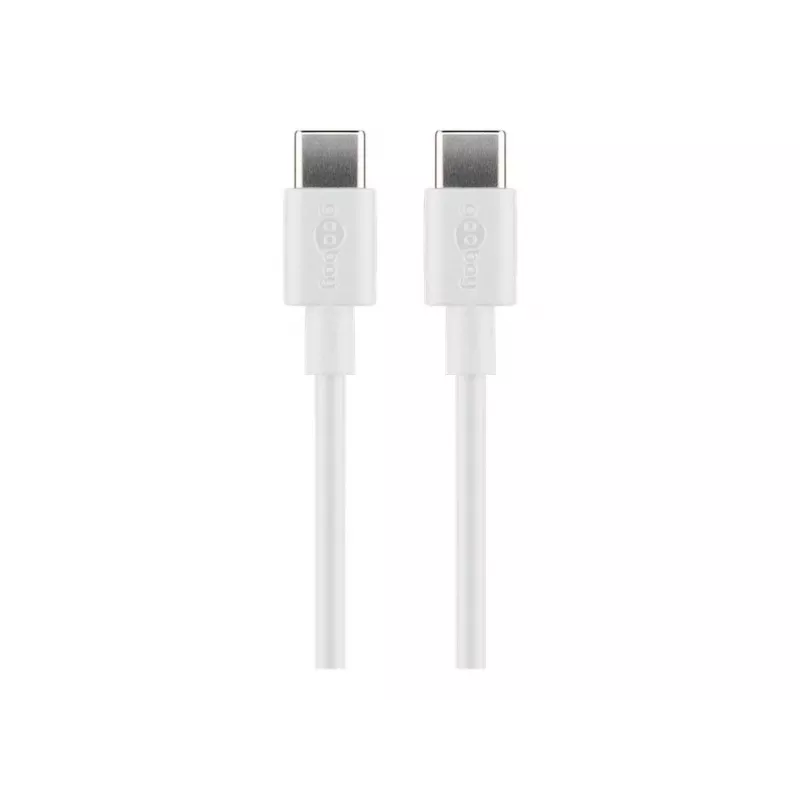 Goobay 66317 USB laidas 1 m 2.0 USB C baltas (66317)