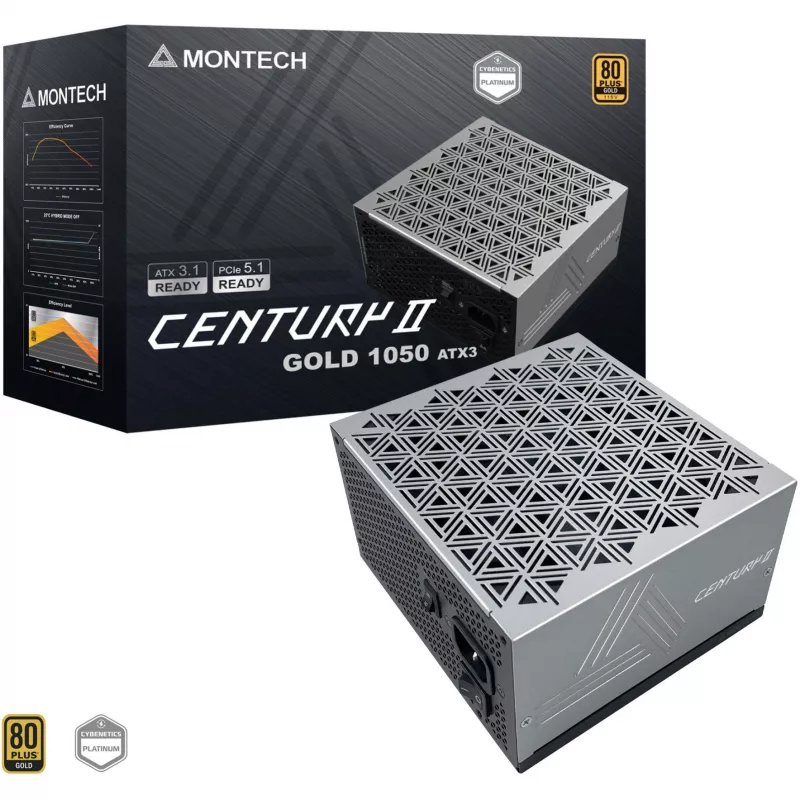 MONTECH CENTURY II 1050W – pilnai modulinis ATX maitinimo šaltinis