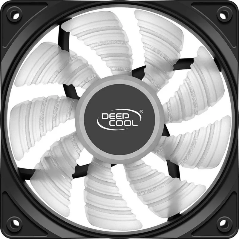 DeepCool RF120B Kompiuterio korpuso ventiliatorius 12 cm Juodas, permatomas 1 vnt.