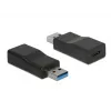 Laido jungčių adapteris DeLOCK 65696 USB 3.1 Gen 2 Type-A į Type-C juodas