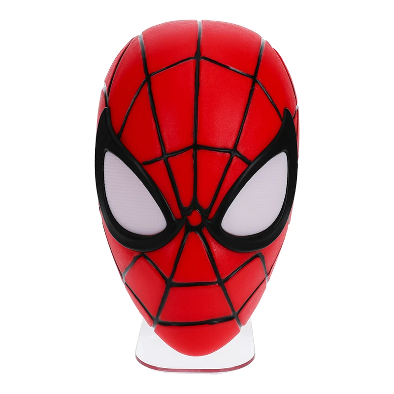 Stalinė lempa Paladone Spiderman Mask Light — teminio dizaino Žmogaus-voro kaukės lempa, maitinama per USB, LED, kompaktiška naktinė lempa
