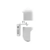 Montavimo rinkinys, skirtas UBIQUITI UVC-G3-FLEX (UVC-G3-FLEX-PWM-WT-3) — baltas polikarbonatas ir guma, 0,065 kg