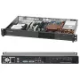 Supermicro SuperChassis 510-203B (juodas) - montavimas į stovą 1U - mikro ATX 200 vatų juodas