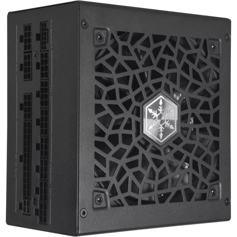 SST-HA1300R-PM 1300W, kompiuterio maitinimo šaltinis juodas, 9x PCIe, kabelių tvarkymas, 1300 vatų
