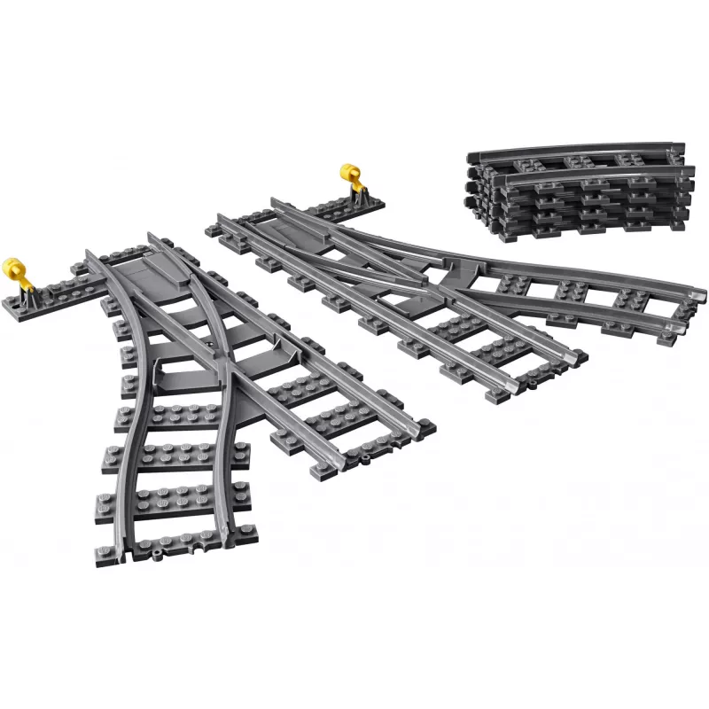 Konstravimo žaislų rinkinys LEGO City 60238 – geležinkelio iešmas ir priedai žaidimų komplektams