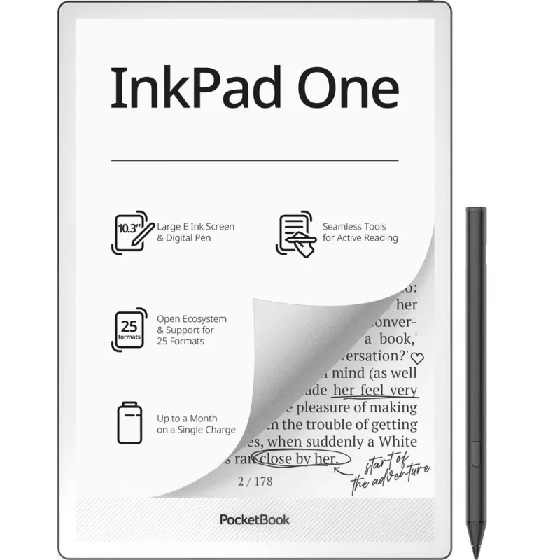 PocketBook InkPad One - matinė juoda