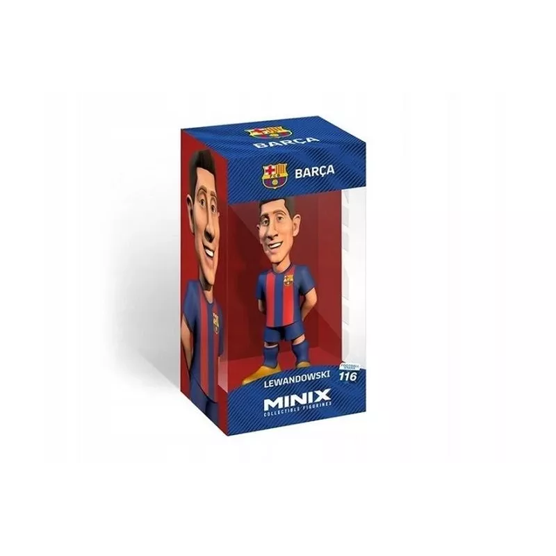 Kolekcinė figūrėlė MiniX ROBERT LEWANDOWSKI – licencijuotas FC Barcelona komandos žaidėjo modelis