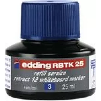 Markerio papildymas Edding RBTK 25, 25 ml mėlyno rašalo, skirtas Edding markeriams