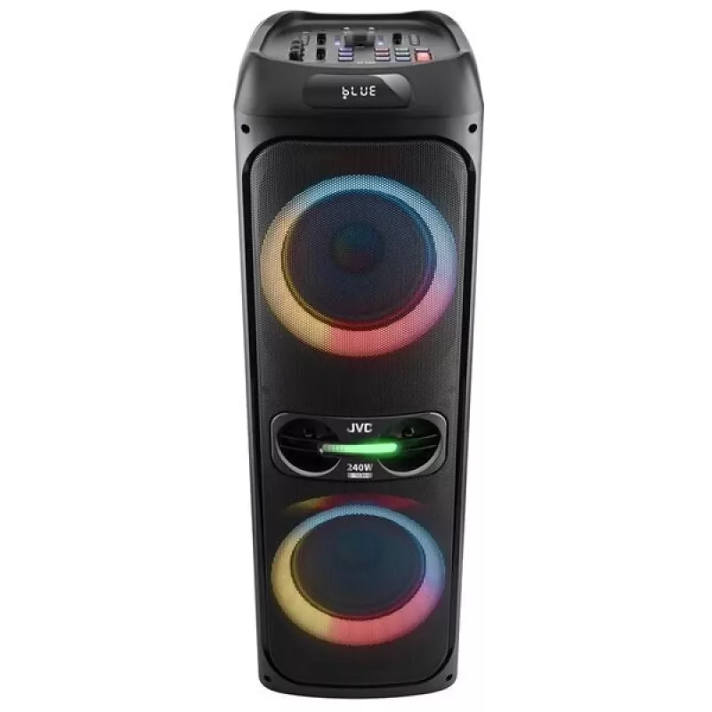 Nešiojama vakarėlių kolonėlė JVC XS-EP624B — juoda, maitinama baterijomis, Bluetooth