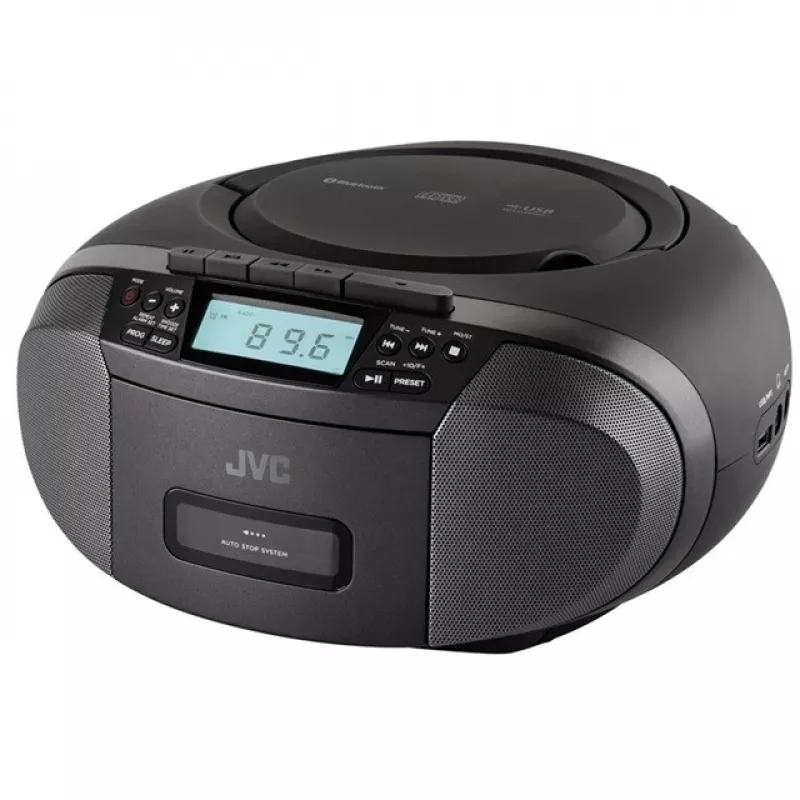 Radijo grotuvas JVC RC-E444B juodos spalvos su CD grotuvu ir FM imtuvu