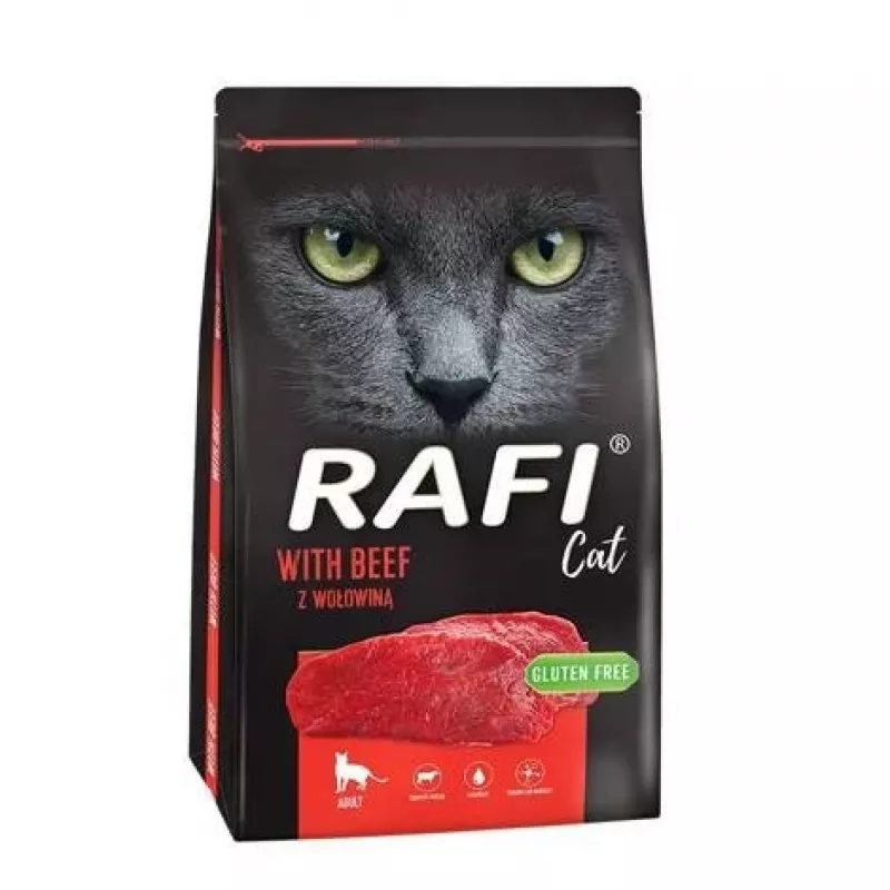 DOLINA NOTECI Rafi Cat su jautiena - sausas kačių maistas - 7 kg
