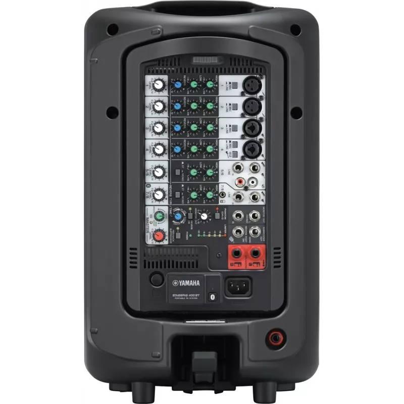 Laisvai pastatoma garso sistema YAMAHA Stagepas 400BT — 400 W, 2 juostų, 10 kanalų maišytuvas, Bluetooth 4.1, juoda