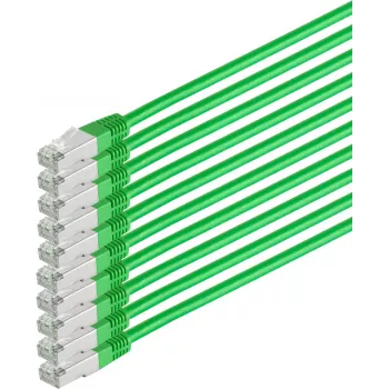 Tinklo kabelis ShiverPeaks 75711-H0.5G-SET10 CAT6 S/FTP PIMF, 0,5G rinkinys iš 10 vnt.