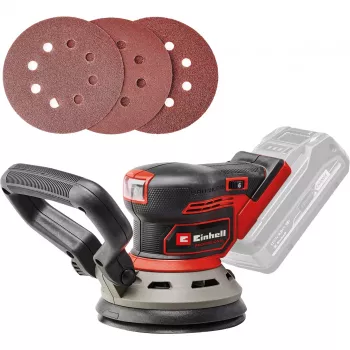 Grindų šlifuoklis EINHELL TP‑RS 18/32 Li BL Solo — 24 000 aps./min, Juoda/Raudona, 1,11 kg