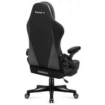 Žaidimų kėdė huzaro Force 4.6 — ergonomiška medžiaginė sėdynė, reguliuojamas aukštis ir kampas, juosmens atrama, maks. 130 kg, sėdynės plotis 41 cm