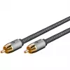Goobay 65296. Anschluss 1: RCA, Steckverbinder 1 Geschlecht: Männlich, Anschluss 2: RCA, Steckverbinder 2 Geschlecht: Männlich, Kabelmaterial: Kupfer,