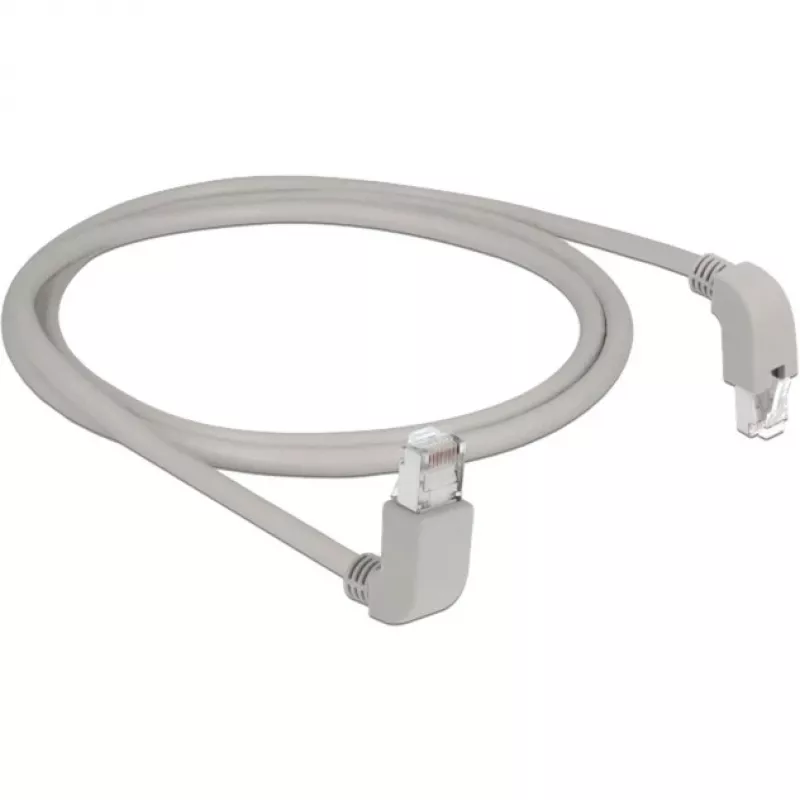 Tinklo kabelis DeLOCK 85871 Cat6a S/FTP 1m Pilkas
