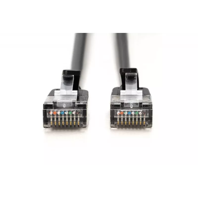 komutacinis kabelis Digitus CAT 6A klasė Ea F/FTP 5 m juodas
