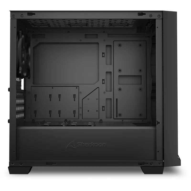 PC korpusas Sharkoon J1000 ARGB mATX — vidutinio dydžio „micro-ATX“ korpusas su ARGB apšvietimu