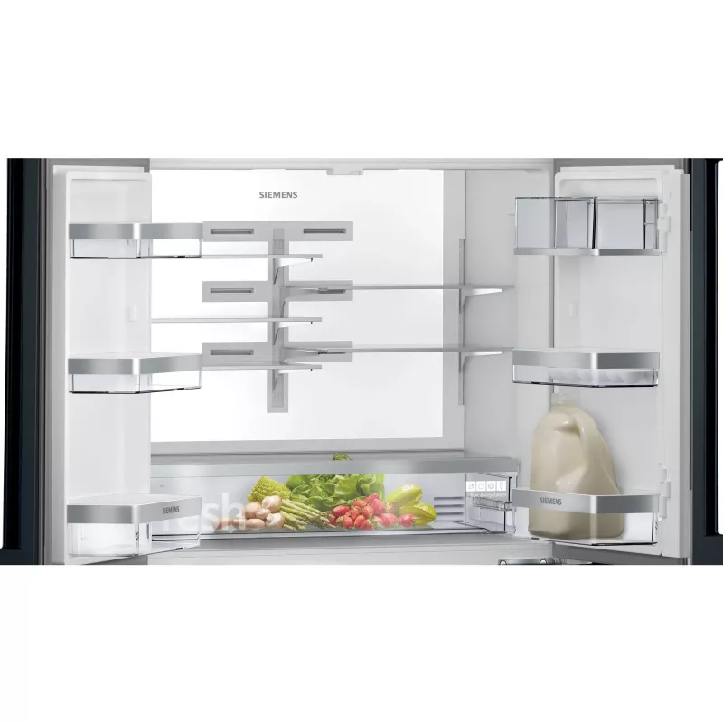 Siemens KF96RSBEA side-by-side šaldytuvas laisvai pastatomas 572 L juodas
