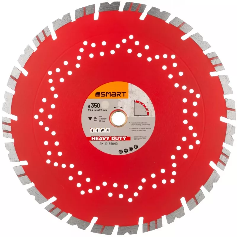 Deimantinis diskas Smart365 SM-10-350HD 350x25,4 mm kietoms medžiagoms pjauti