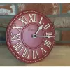 NeXtime klok 5187ro London Table, Ø16 cm, Sieninis, Raudona/ Balta