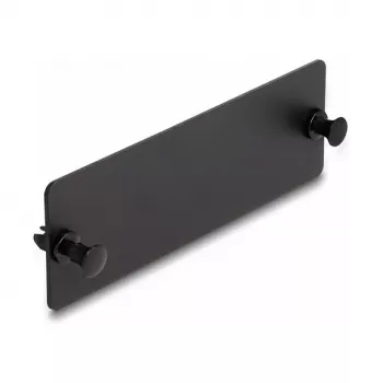 DeLOCK šviesolaidinis aklina plokštė juoda 109mm Metalinė