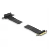 DeLOCK pakėlimo plokštė PCI Express x4 kištukas į x4 lizdą 90° kampuota su kabeliu 60 cm