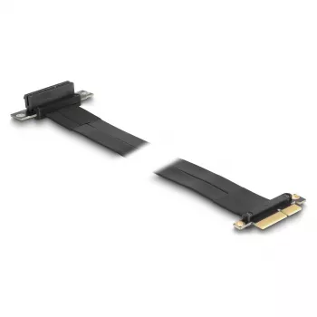 DeLOCK pakėlimo plokštė PCI Express x4 kištukas į x4 lizdą 90° kampuota su kabeliu 60 cm