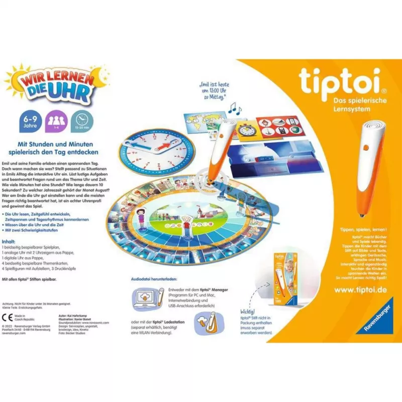 tiptoi 00126 stalo žaidimas 15 min. mokomasis