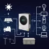 Qoltec, įtampos keitiklis, hibridinis saulės inverteris Off-Grid 4kVA 4kW 120A MPPT LCD Wi-Fi BMS Sinus