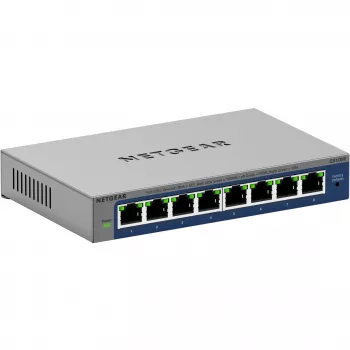 NETGEAR GS108Ev4 Nevaldomas L2/L3 Gigabit Ethernet (10/100/1000) Pilkas