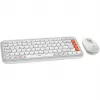 Pelė Logitech POP Icon Combo Bluetooth QWERTZ Swiss oranžinė balta
