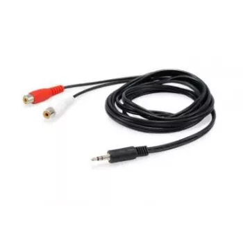 Equip 147093 garso kabelis 250 m 2 x RCA 3,5 mm juodas