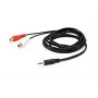 Equip 147093 garso kabelis 250 m 2 x RCA 3,5 mm juodas