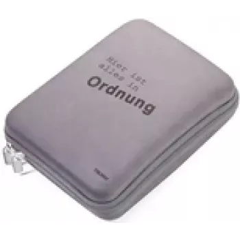Organizer case TROIKA CBO10/GB kompaktiško dizaino patvari medžiaga
