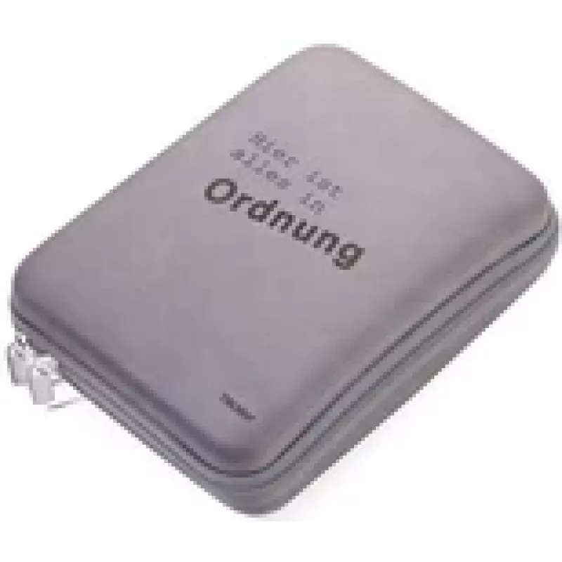 Organizer case TROIKA CBO10/GB kompaktiško dizaino patvari medžiaga