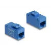 Keystone modulis DELOCK 90642 — plokščias RJ-45 įdėklas, mėlynas, 16,2×30×20,5 mm