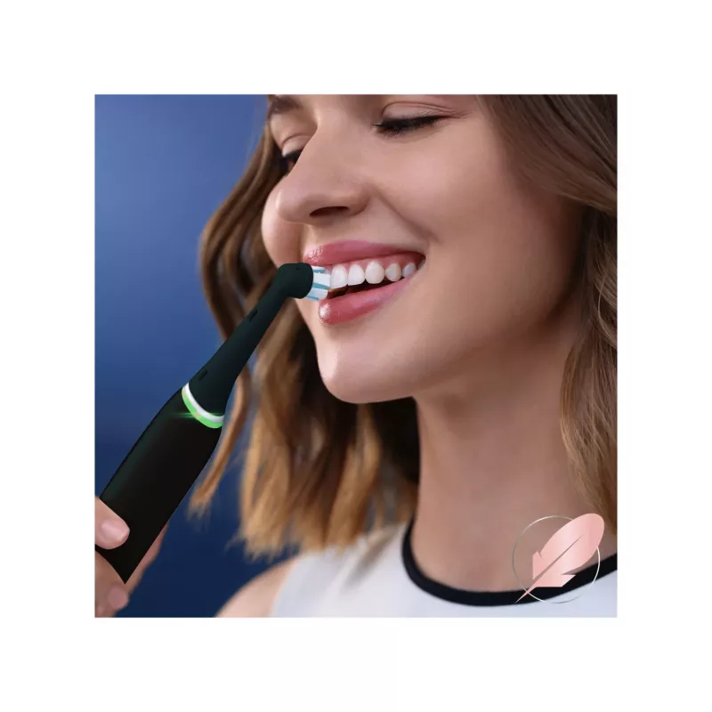 Dantų šepetėlio galvutės Oral-B iO Gentle Care — 4 vnt. pakuotėje, juodos keičiamos galvutės