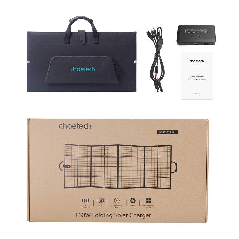 Choetech SC010 160W sulankstomas saulės įkroviklis