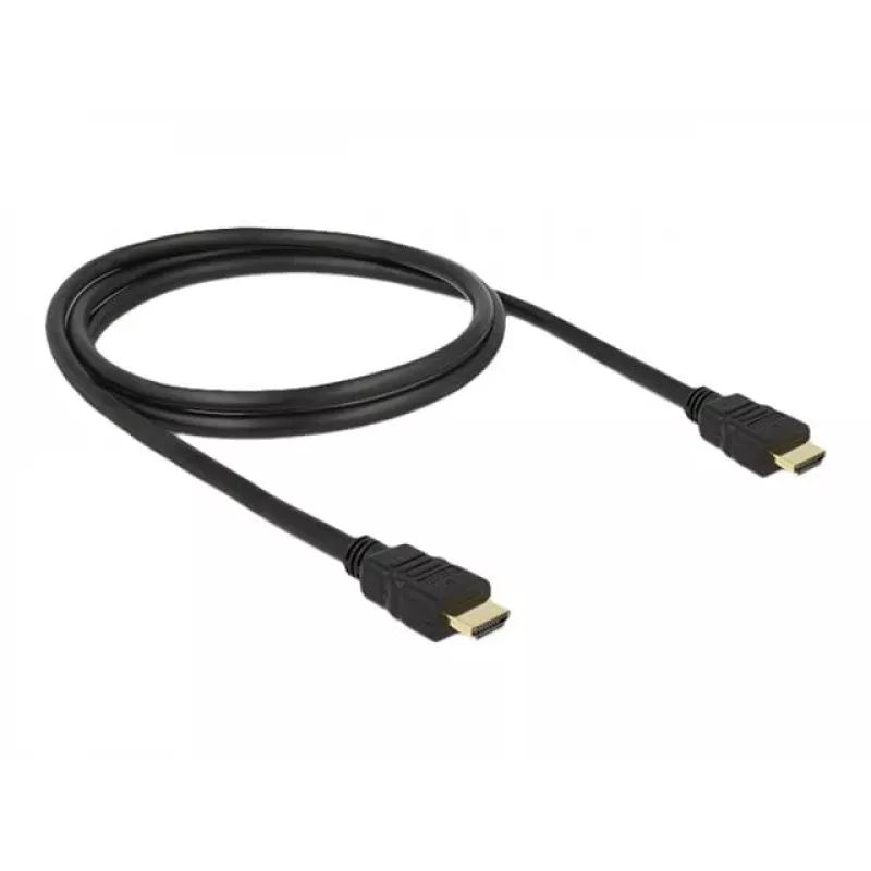 HDMI laidas DeLOCK 84752 1m tipo A kištukas į kištuką juodas